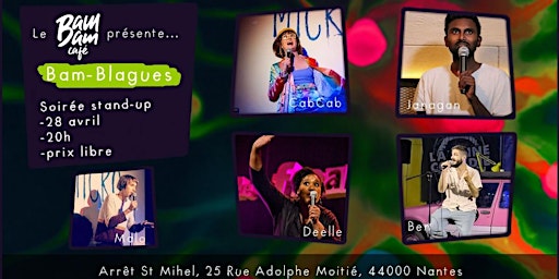 Image principale de Bam-Blagues, soirée d'humour à St-Mihiel (stand-up)