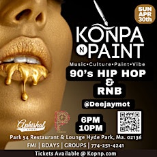 Imagen principal de 90's Hip Hop & RnB Konpa n Paint Night!