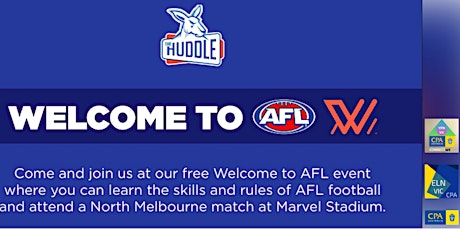 WELCOME TO AFL - Community Engagement Event primary image