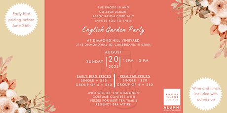 English Garden Party presented by the New & Recent Grad Committee at RIC