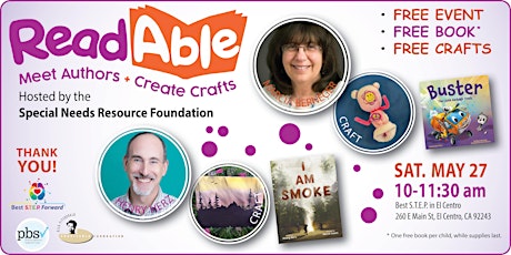 ReadAble: Meet Authors + Create Crafts – Imperial County primary image