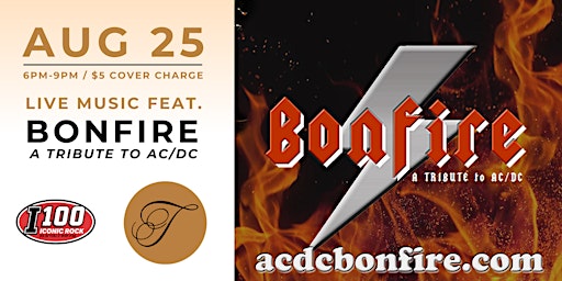 Treleaven Wines welcomes BONFIRE: A tribute to AC/DC primary image