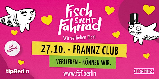 Fisch sucht Fahrrad Berlin | Single Party | 27.10.23 primary image