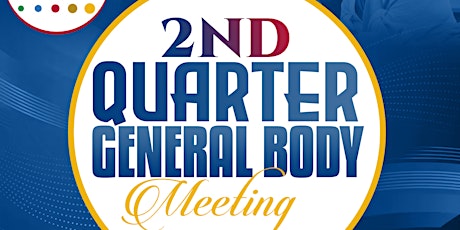 Primaire afbeelding van Qtr 2 - May General Body Meeting