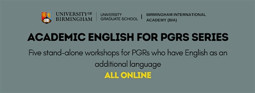 Bild für die Sammlung "Academic English Skills for PGRs"