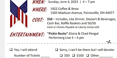Liberty Camp USA  LAKE County2023 Fundraiser