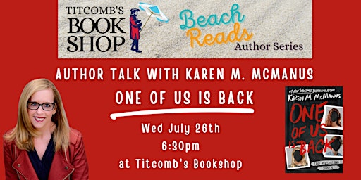 Beach Reads Author Series: Karen M. McManus - One of Us is Back primary image