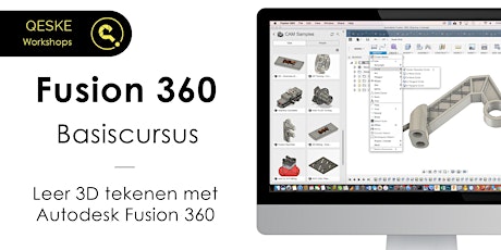 Primaire afbeelding van Fusion 360 Basiscursus - Leer 3D tekenen met Autodesk Fusion 360