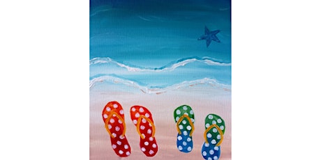 SOLD OUT! Frost, Mill Creek - Cocoa and Canvas"Flip Flops on the Beach"