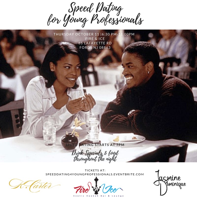 Young professionals speed dating