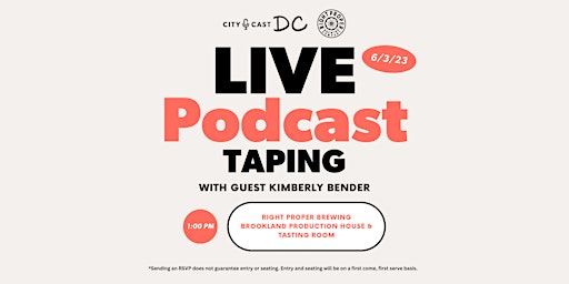 Imagen principal de City Cast DC Live Podcast Taping