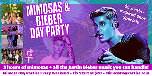 Imagem principal de Mimosas & Justin Bieber Day Party - Includes 3 Hours of Mimosas!