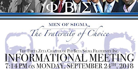 Phi Beta Sigma Fraternity, Inc., Informational Meeting primary image