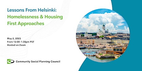 Lessons From Helsinki: Homelessness & Housing First Approaches primary image