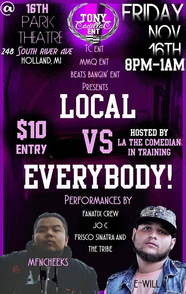 Local vs. Everybody Hip Hop Showcase