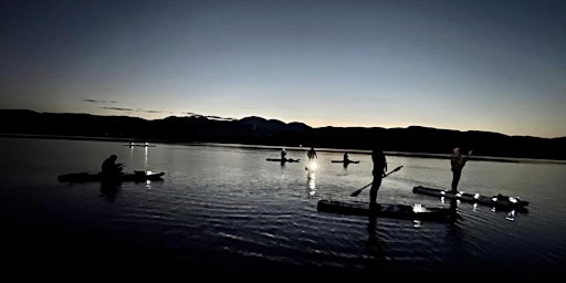 Women's sunset and full moon glow SUP! primary image