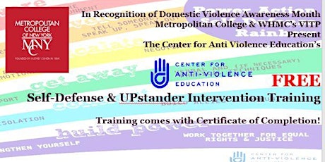 Free Self-Defense & UPstander Intervention Training