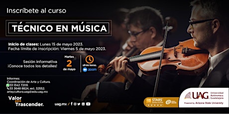 Imagen principal de Técnico en Música UAG 2023-02