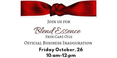 Blend Essence Skin Care Oils Inaguration primary image