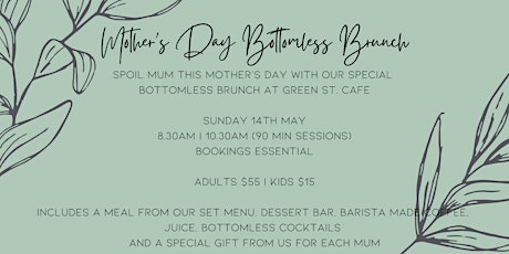 Mother's Day Bottomless Brunch - 10.30am - 12.00pm Session primary image