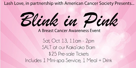 'Blink in Pink' A Breast Cancer Awareness Event primary image