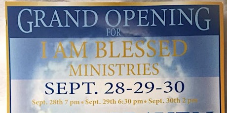 GRAND OPENING! I AM BLESSED MINISTRIES primary image