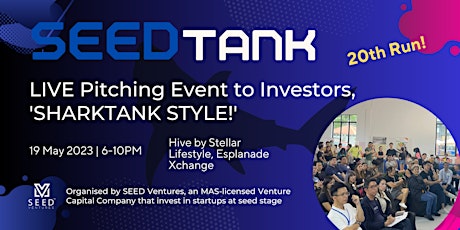 SEEDtank - SharkTank Style Startup Pitching Event (20th Edition) primary image