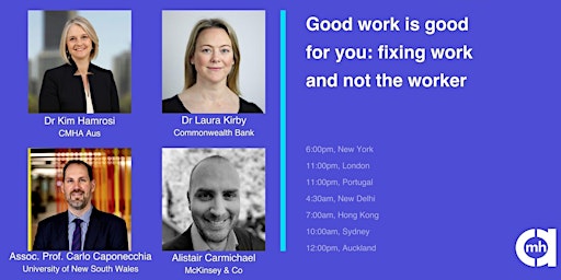 Good work is good for you - fixing work (not the worker) primary image