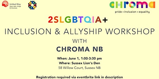 2SLGBTQIA+ Inclusion and Allyship Workshop (Sussex) primary image