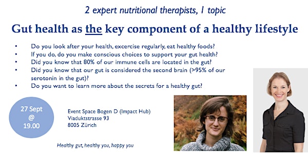 Gut health seminar for those interested in nutrition, health & wellbeing