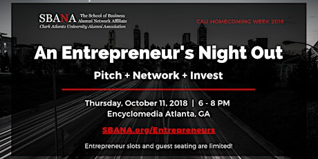 An Entrepreneur's Night Out | CAU Homecoming 2018 primary image