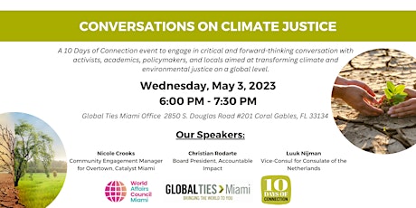 10 Days of Connections Event | Conversations on Climate Justice primary image