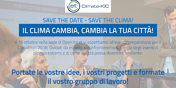 TORINO WATERPROOF CITY, TEAM UP CLIMATHON 2018