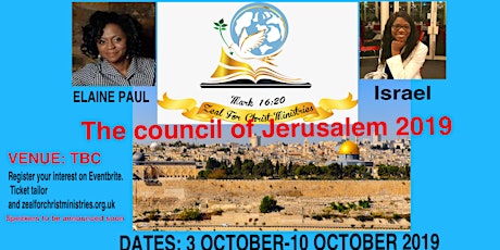 Zeal and Fire - COUNCIL OF JERUSALEM 2019 primary image