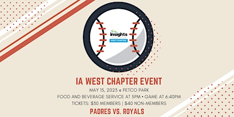 Insights Association West Chapter at Padres vs. Royals primary image