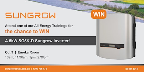 Sungrow Product Training (All Energy 2018) - Session 1 primary image