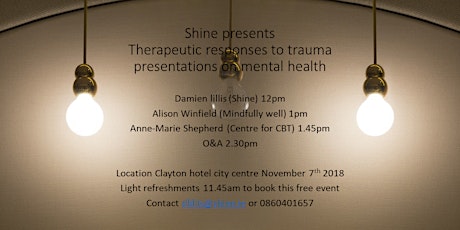 Shine presents: Therapeutic responses to trauma primary image