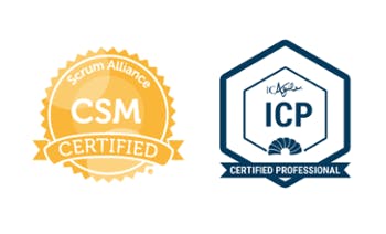 Certified ScrumMaster (CSM) / ICAgile Certified Professional (ICP) 