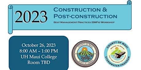 Construction & Post-construction BMP Workshop 2023