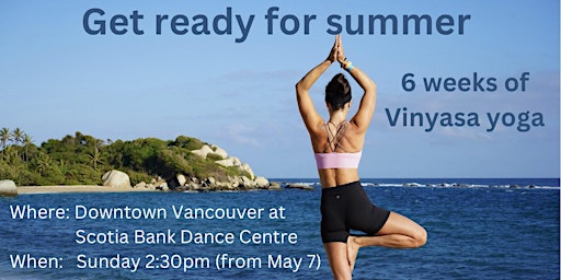 Get ready for summer with Vinyasa yoga classes primary image
