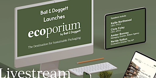 LIVESTREAM Event: Ball & Doggett launches ecoporium by Ball & Doggett primary image