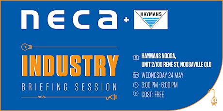 Imagem principal do evento NECA & Haymans Noosa Industry Briefing Session