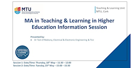 MA in Teaching & Learning in Higher Education Information Session