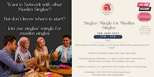 Singles' Mingle for Muslim Singles | Meet for a Cause primary image