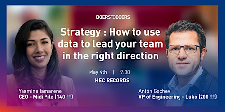 Image principale de DOERS⋅TO⋅DOERS - How to use data to lead your team in the right direction?