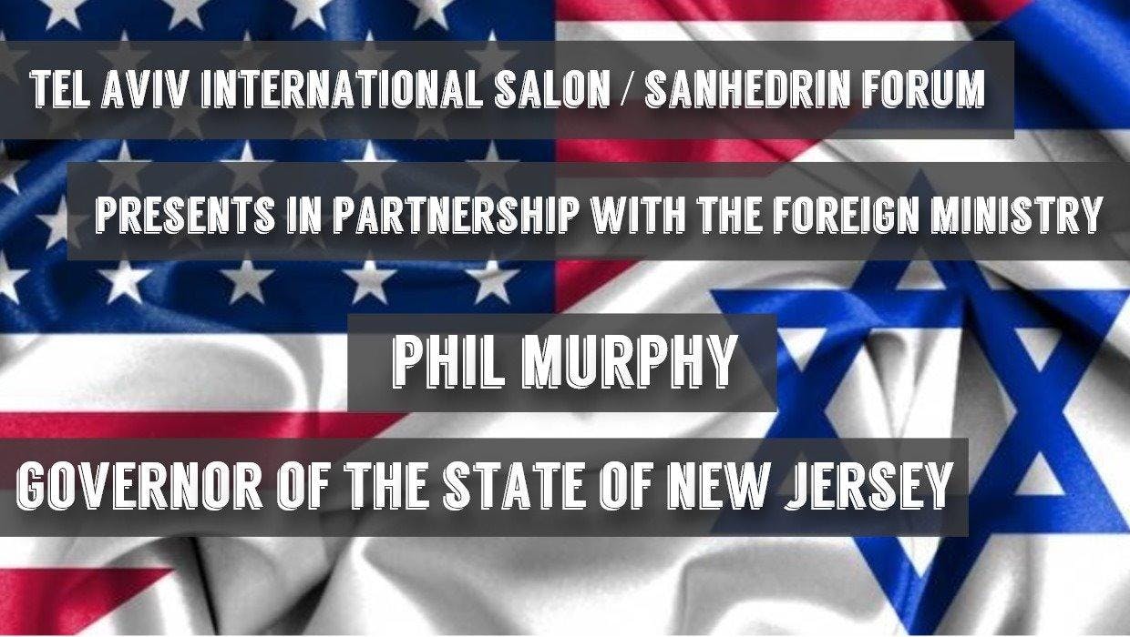 INVITATION: Governor of the State of New Jersey, Phil Murphy - Oct 22 5pm