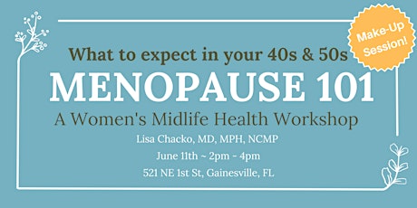 Menopause 101: What to expect in your 40s & 50s {MAKE-UP SESSION!} primary image