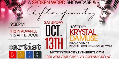 s.P. Endeavors & Artist Bloc Presents "My City Your City" - A Poetry Showcase primary image