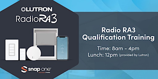 RadioRA 3 Qualification Training - Sacramento primary image