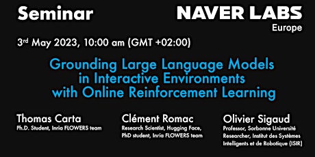 Seminar: Grounding Large Language Models in Interactive Environments primary image